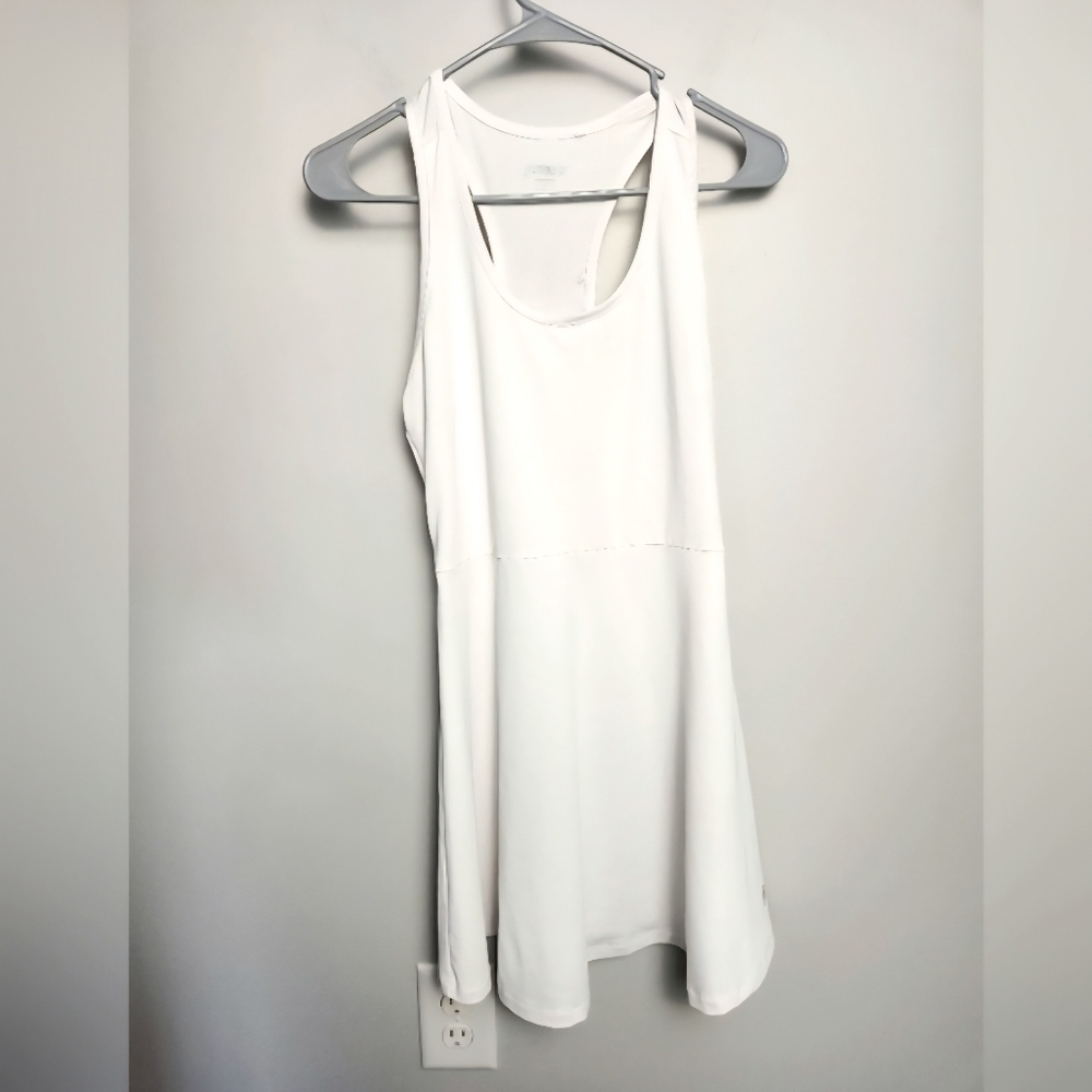 Prince Tennis Athletic Dress with Shorts White Racerback Size Small